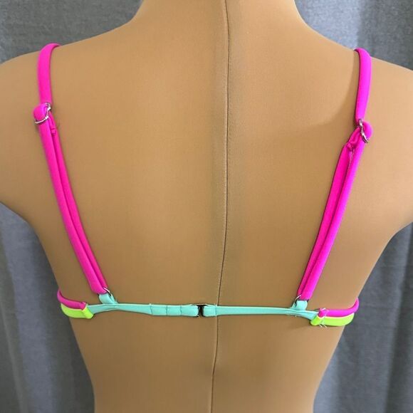 CUPSHE Aqua and Pink Bikini Set - Picture 10 of 14